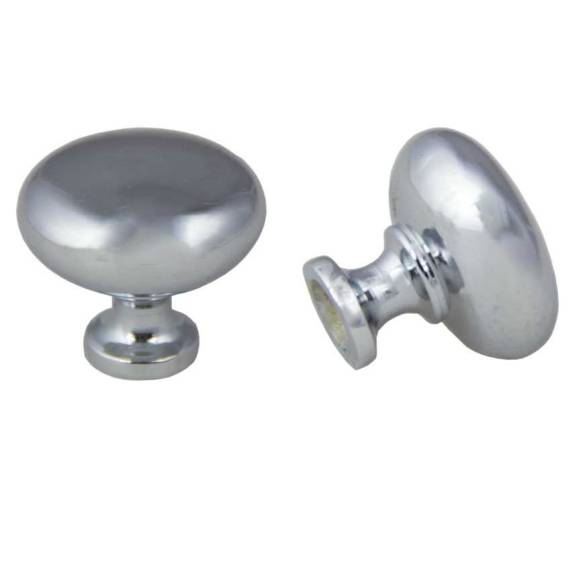 K-81361.PC Mushroom Knob 31MM Polished Chrome