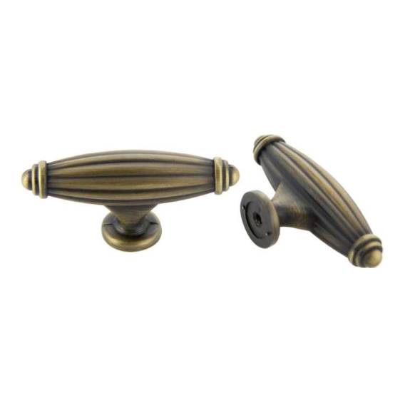 K-86618.ABSB 65MM Deco Knob Antique Satin Brass