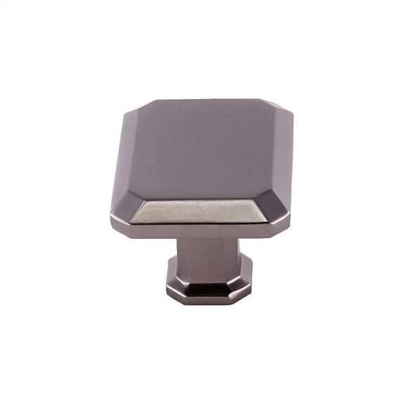 K-92430.DP 36mm Rectangular Knob Dark Pewter