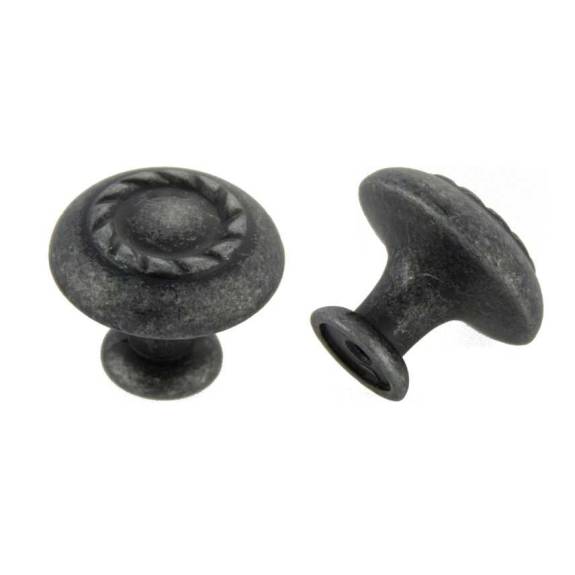 K-970.SIM 30mm Rope Knob Antique Silver