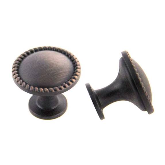 K-972.10B 30MM Rope Knob Oil Rubbed Bronze