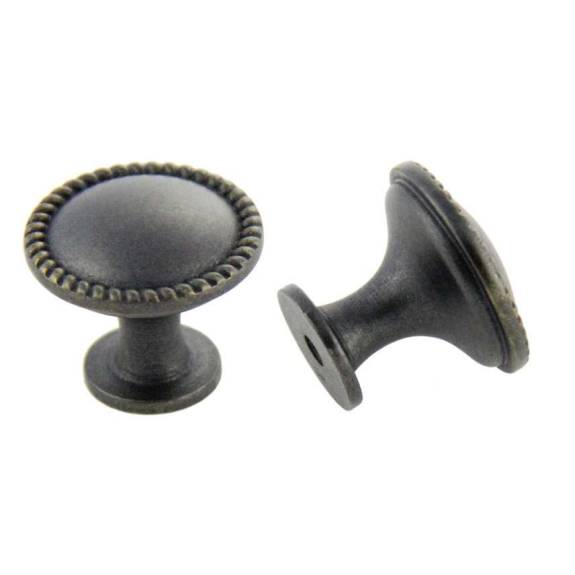 K-972.DACM 30MM Rope Knob Weathered Black