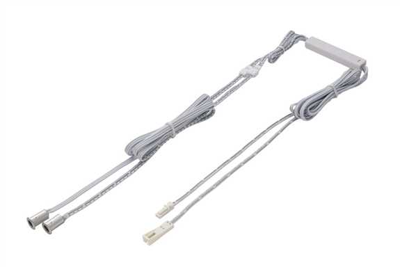 Powersync Wired Controller Double Switch Double Door Nickel