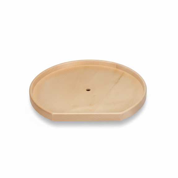 Lazy Daisy Natural Wood D-Shape Drilled for Rev-A-Shelf Hardware