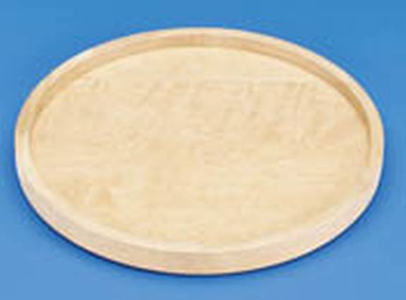 Single Wood Kidney Lazy Susan with Bearing
