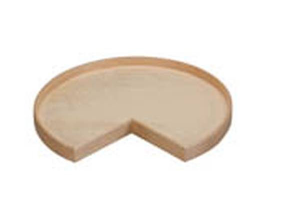 Lazy Daisy Natural Wood Kidney Shape Tray Drilled for Rev-A-Shelf Hardware