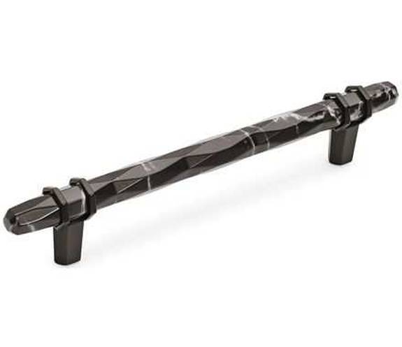 BP-36650-MBKBBR Carrione Pull 6-5/16'' - Marble Black/Black Bronze