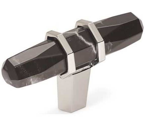 BP-36647-MBKPN Carrione 2 1/2" Knob - Marble/Black Polished Nickel
