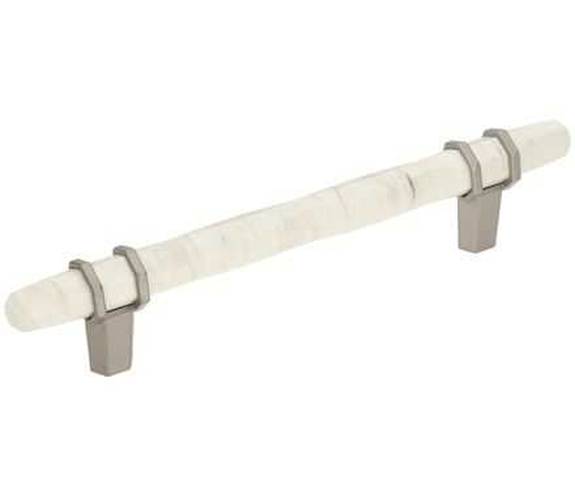 BP-36649-MWG10 Carrione 5-1/16'' Pull - Marble White/Polished Nickel