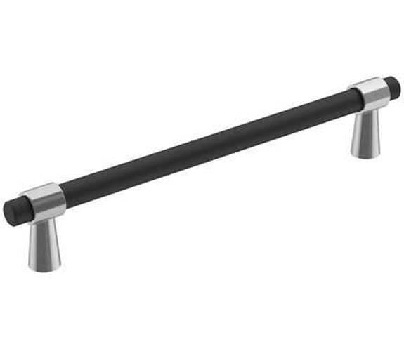 BP-36860-FB26 Mergence 6-5/16" Pull - Polished Chrome/Matte Black