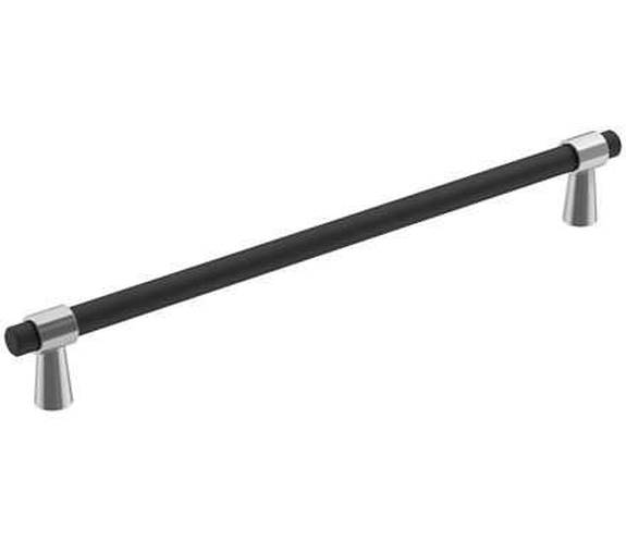 BP-36861-FB26 Mergence 8-13/16" Pull - Polished Chrome/Matte Black