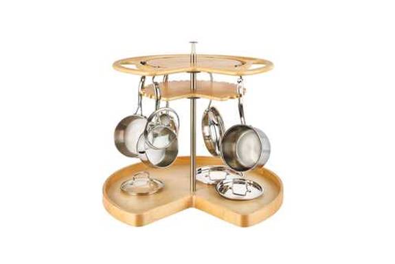 32" Not-So-Lazy Susan Kidney-Shaped Organizer