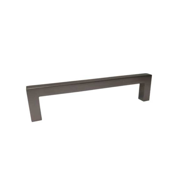 P-87227.DP Modern Square Pull 128MM Dark Pewter