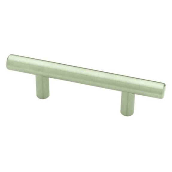 P02164-SS-C Flat End 2-1/2'' Cabinet Bar Pull - Stainless Steel