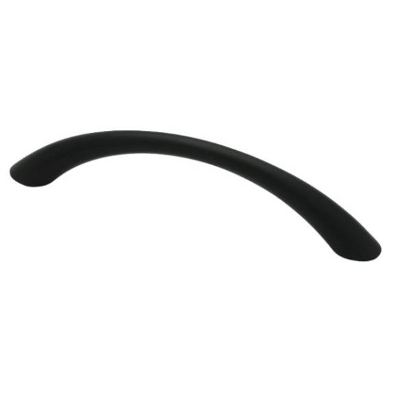 P0270A-FB-C Tapered Bow 3-3/4'' Pull - Flat Black