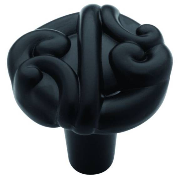 P16594C-FB-C Calligraphy 1-3/16'' Knob - Flat Black