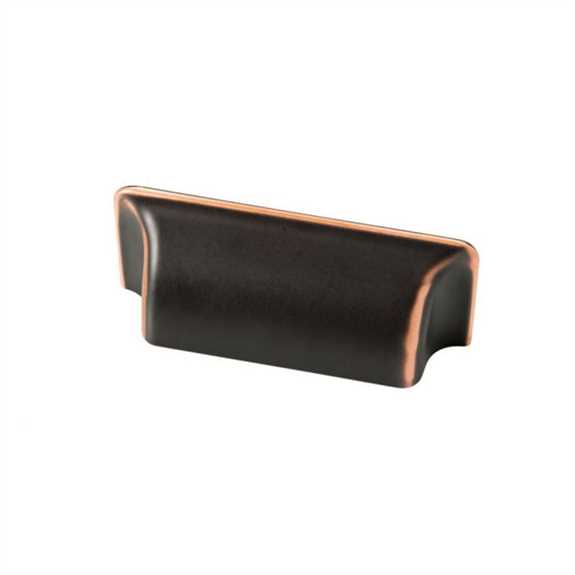 P17212-VBC-C Rectangular 3'' Bin Pull -  Bronze with Copper Highlights