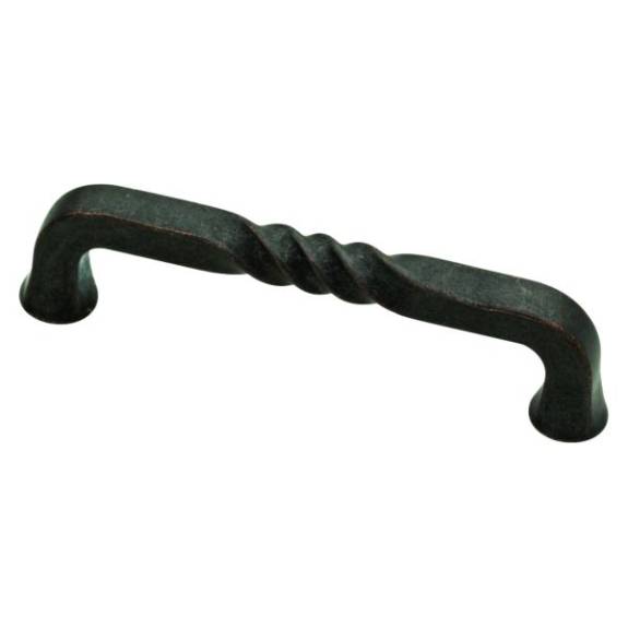 P28376-STB-C Ironcraft Rustic 4" Pull - Statuary Bronze