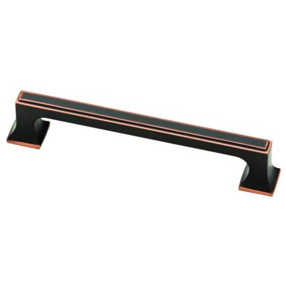 P28670-VBC-C Square Foot 5-1/16'' Cabinet Pull - Bronze with Copper Highlights