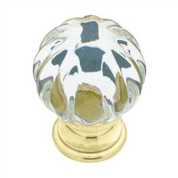 P30104-CL-C Sculpted Acrylic 1-1/4" Knob - Clear