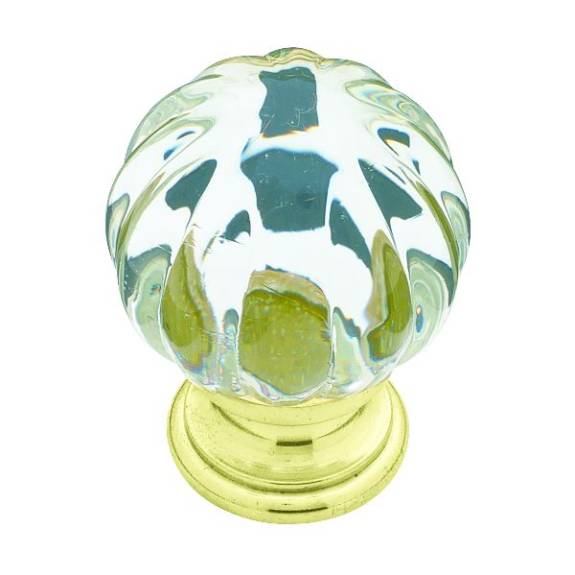 P30104-CL-C Sculpted Acrylic 1-1/4" Knob - Clear