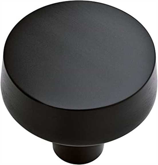 P34942-FB-C Soft Modern 1-7/16'' Knob - Flat Black