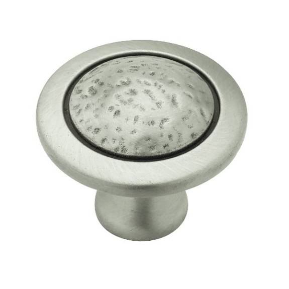 PBF532-BSP-C Rough and Smooth 1-1/2'' Knob - Brushed Satin Pewter
