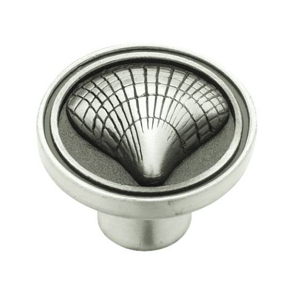 PBF658-BSP-C Cockleshell 1-3/8" - Brushed Satin Pewter
