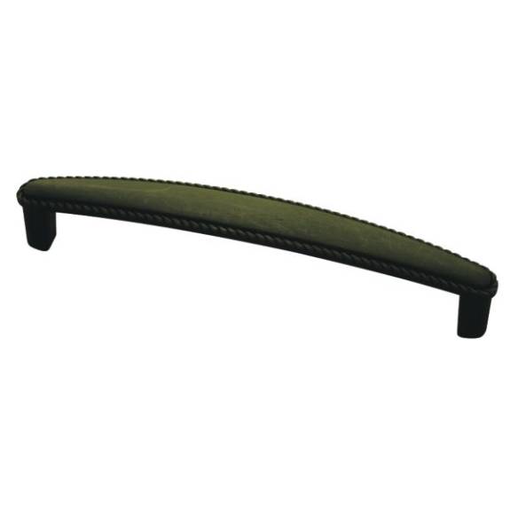 PN0402-OB-C  Rope Edged 3-3/4'' Pull - Distressed Oil Rubbed Bronze