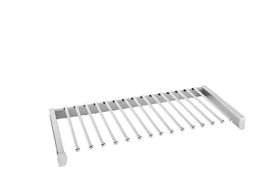 Pants Rack Soft Close 30" W X 14" D Chrome