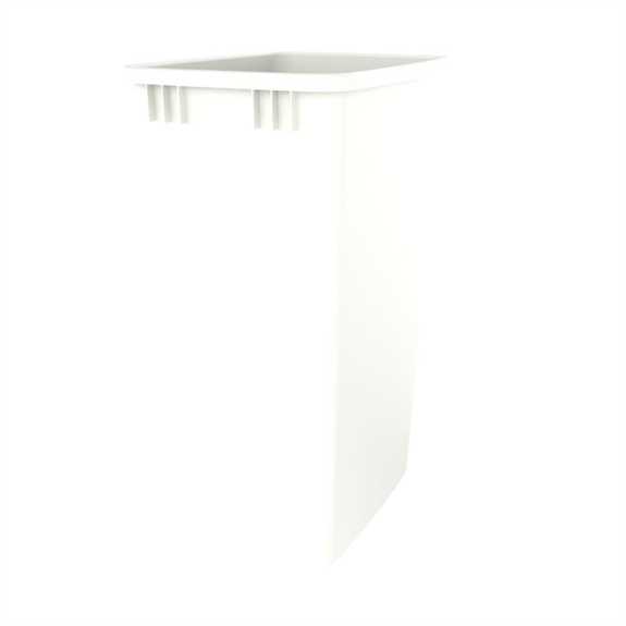 V2 50 Quart White Waste Container