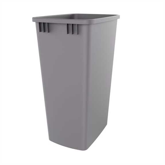 V2 50 Quart Silver Waste Container