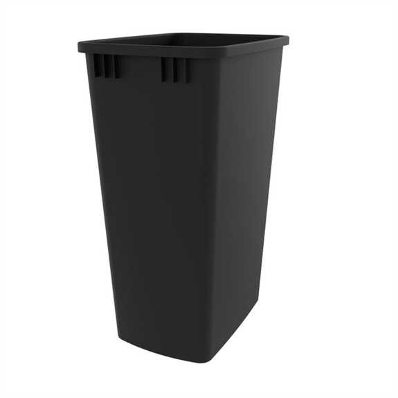 V2 50 Quart Black Waste Container