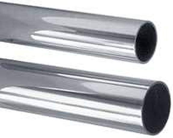 Steel/Chrome Heavy Duty Round Closet Rods - 8'