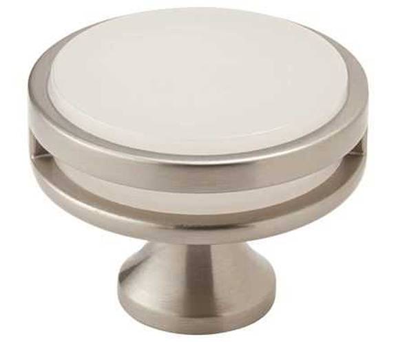 BP-36609-G10FA Oberon 1-3/4" Knob - Satin Nickel/Frosted Acrylic