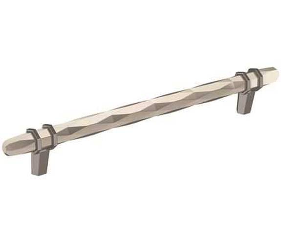 BP-36663-G10BCR London 8" Pull - Satin Nickel/Black Chrome