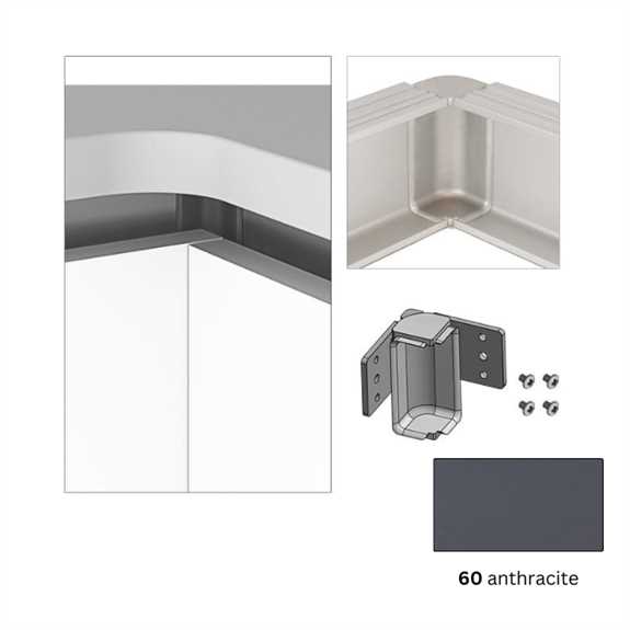 Interior Angle 90 - Upper Traditional 19 Gola - Anthracite