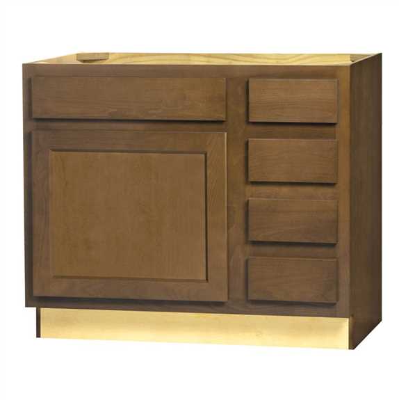V36SD Warmwood Vanity Cabinet