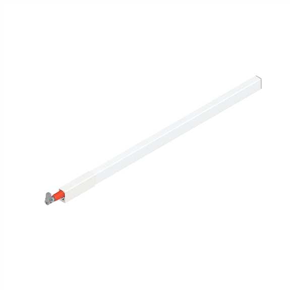 Antaro 550mm Gallery Rail Silk White Right (Bulk)