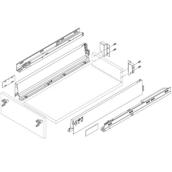 Z30M000S.04 Antaro/Intivo Silk White Back Fittings