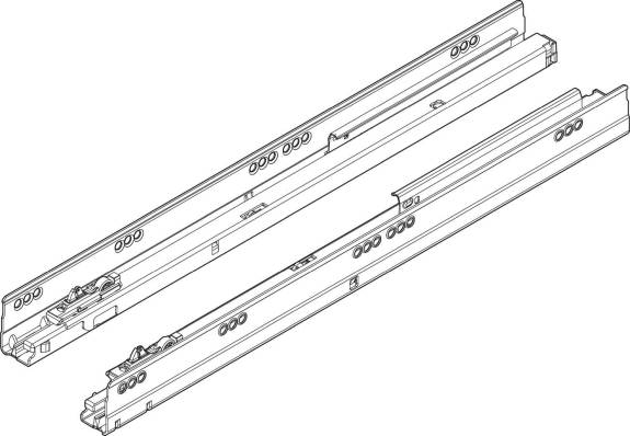 576.5501B 22" Heavy-Duty TANDEMBOX Blumotion Runner