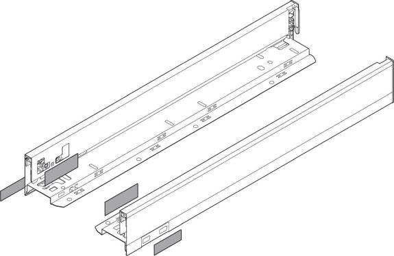 770N5502I Legrabox Drawer Side S/Steel