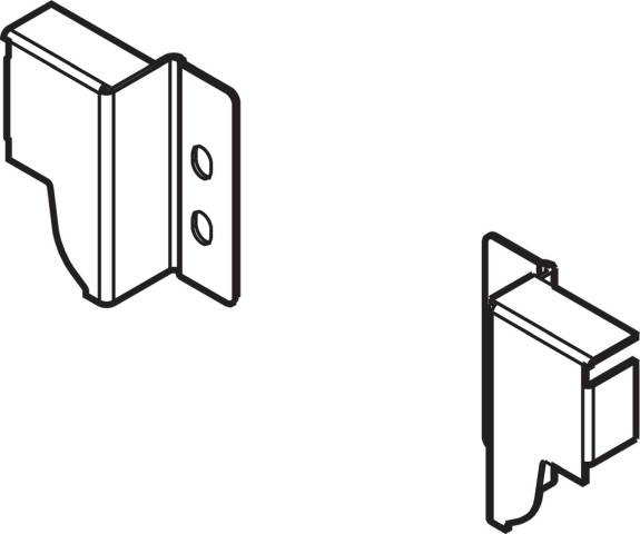 Z30N000S.04 Tandembox Stainless Steel (Inox) N-Back Fixing