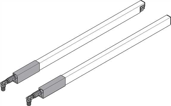 ZRG.287RSICRE Antaro 350 Silk White Gallery Rail