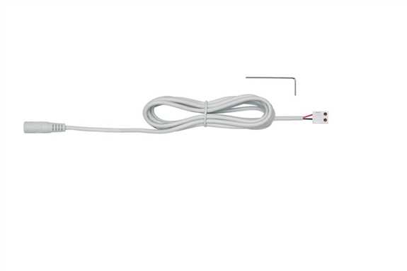 24VDC 305mm Barrel/2 Screw Terminal Starter Lead White