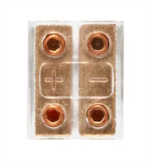 10mm 2 Position Back-to-Back Clear Connector