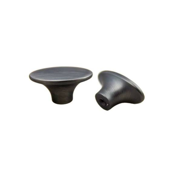 K-80650.APH Oval Knob Brushed Pewter