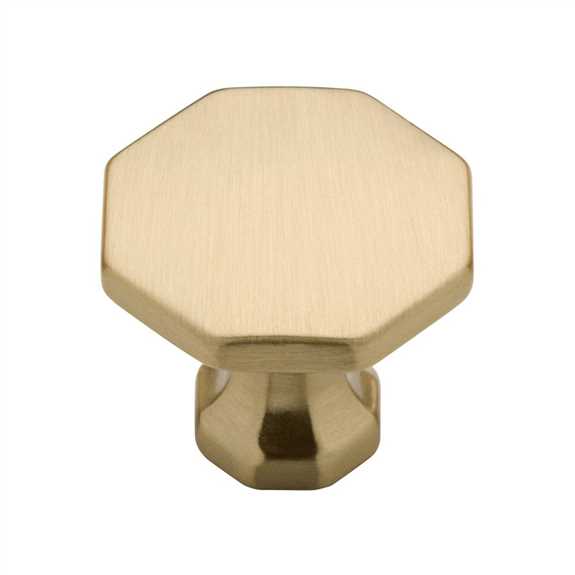 P20380-SBS Octo 1-1/4'' Knob - Soft Brass