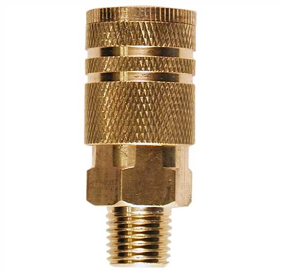 Coupler 1/4" x 3/8" MPT Industrial Interchange