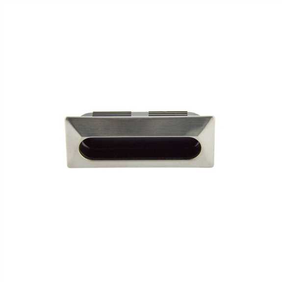 P-675.BK/SS Plastic Recessed Black with Stainless Steel Face